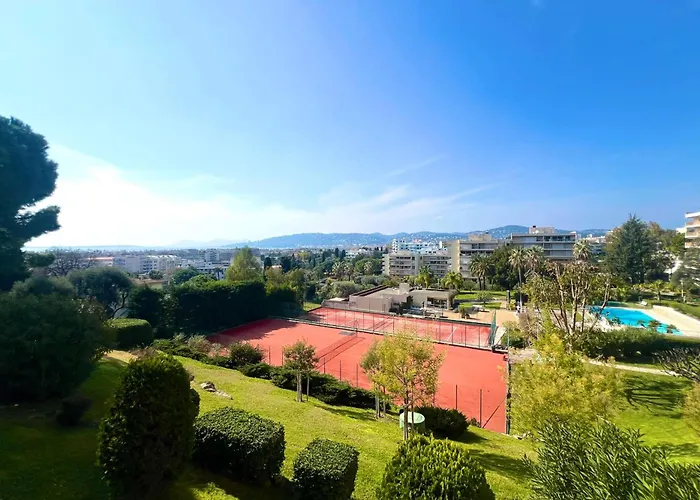 Les Pins - 4 People - Swimming Pool - Tennis 公寓 胡安莱潘